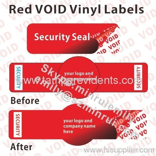 Security Tamper Proof Void Stickers,blue Tamper Evident Void Vinyl Labels,security Seal Void Labels 